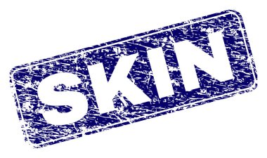 Yuvarlatılmış dikdörtgen damga çizilmiş deri çerçeveli