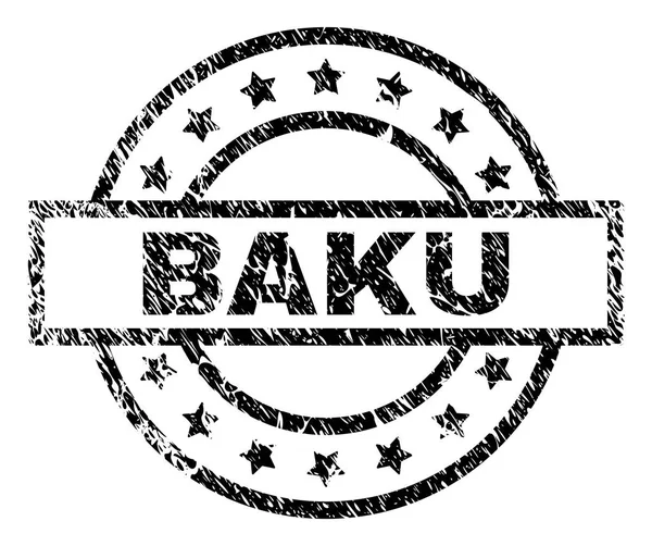 Grunge Bakü damga mühür dokulu