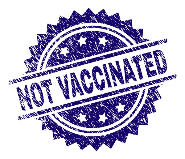 テクスチャのないワクチン接種スタンプ シールを傷 — ストックベクタ