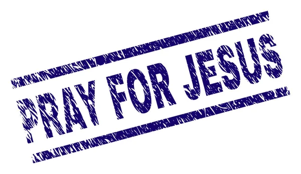 Грандж текстурований PRAY для JESUS Штамп Seal — стоковий вектор