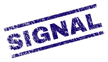 Grunge sinyal damga mühür dokulu