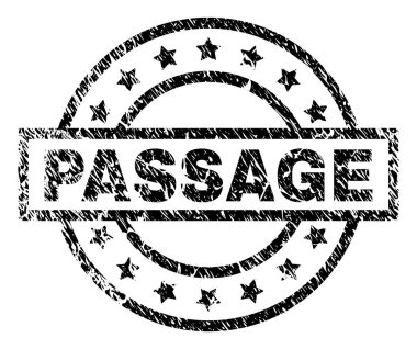 Dokulu geçit damga mühür çizik