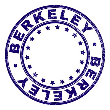 Grunge Berkeley damga mühür yuvarlak dokulu