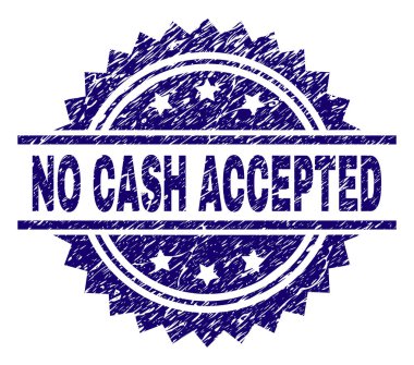 Grunge dokulu nakit kabul damga mühür