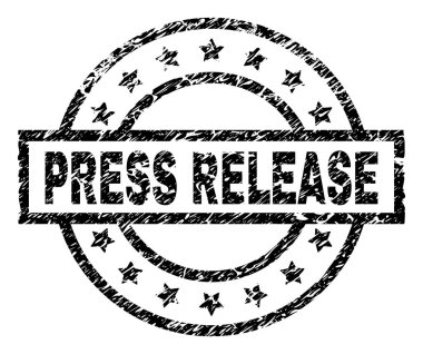 Dokulu basın açıklaması damga mühür çizik