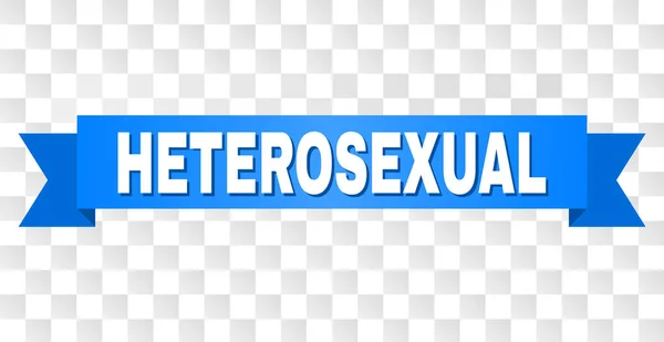 Blauer Streifen mit heterosexuellem Text — Stockvektor