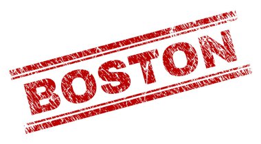 Dokulu Boston damga mühür çizik