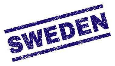 Grunge İsveç damga mühür dokulu