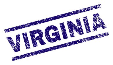 Dokulu Virginia damga mühür çizik