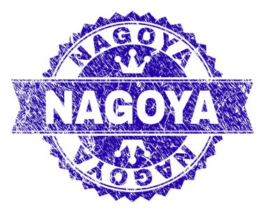 Dokulu Nagoya damga mühür kurdele ile çizik