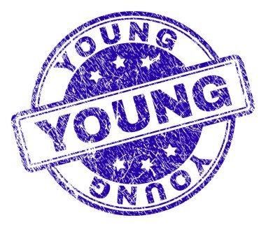 Çizik dokulu genç mühür damgası