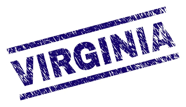 Sigillo francobollo VIRGINIA strutturato graffiato — Vettoriale Stock
