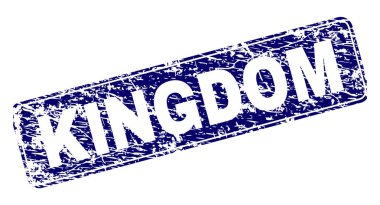 Yuvarlatılmış dikdörtgen damga grunge Krallık çerçeveli