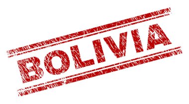 Grunge Bolivya damga mühür dokulu
