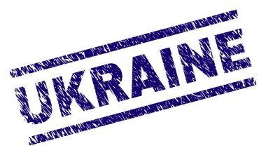 Grunge Ukrayna damga mühür dokulu