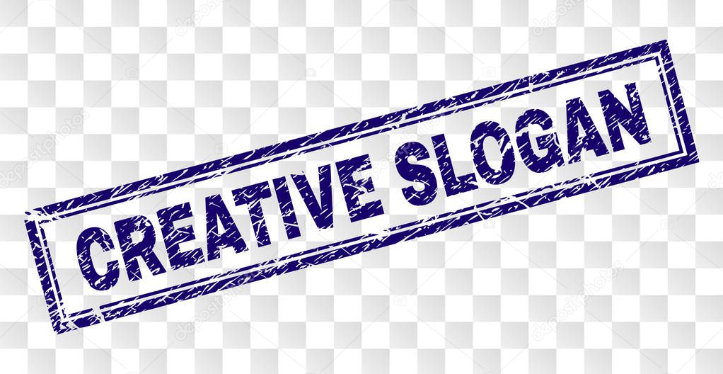 Grunge CREATIVE SLOGAN Rectangle Stamp