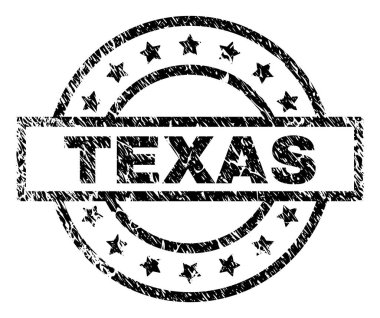 Grunge Texas damga mühür dokulu