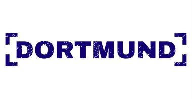 Dokulu Dortmund damga mühür köşeleri içinde çizik