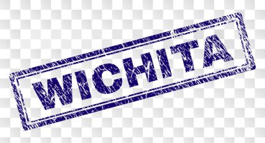 Çizik Wichita dikdörtgen damgası