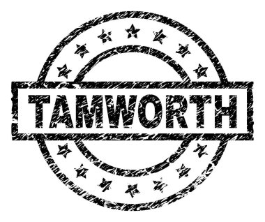 Grunge Tamworth damga mühür dokulu