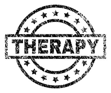 Grunge dokulu terapi damga mühür