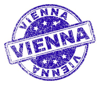 Grunge Viyana damga mühür dokulu