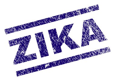 Dokulu Zika damga mühür çizik