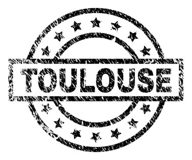 Grunge Toulouse damga mühür dokulu