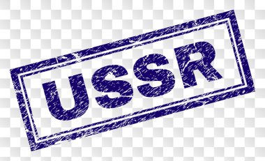 Grunge SSCB dikdörtgen damgası