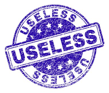 Dokulu işe yaramaz damga mühür çizik