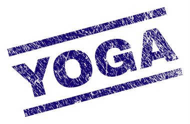 Grunge Yoga damga mühür dokulu