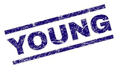 Çizik dokulu genç mühür damgası