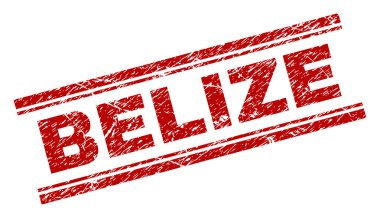 Grunge Belize damga mühür dokulu