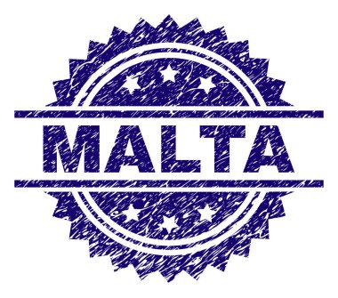 Grunge Malta damga mühür dokulu