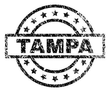 Dokulu Tampa damga mühür çizik