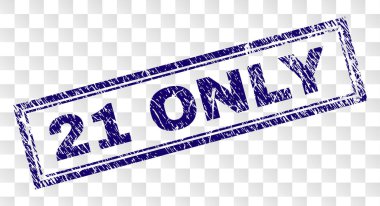 Grunge 21 tek dikdörtgen damgası