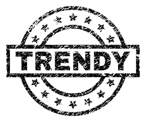 Selo de carimbo TRENDY texturizado Grunge — Vetor de Stock