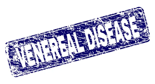 Grunge Venereal Disease ingelijst afgeronde rechthoek stempel — Stockvector