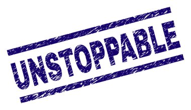 Dokulu durdurulamaz damga mühür çizik