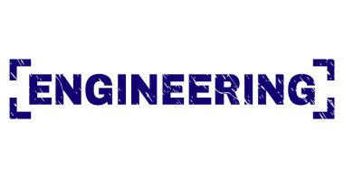 Dokulu mühendislik damga mühür köşeleri içinde çizik