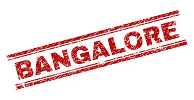 Dokulu Bangalore damga mühür çizik