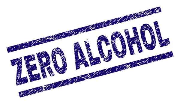 Grunge texturizado CERO ALCOHOL sello — Vector de stock