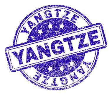 Dokulu Yangtze damga mühür çizik