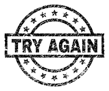 Damga mühür filigran sıkıntı stil ile yeniden deneyin. Dikdörtgen, daire ve yıldız ile tasarlanmıştır. Siyah vektör kauçuk baskı resim yazısı doku ile yeniden dene.