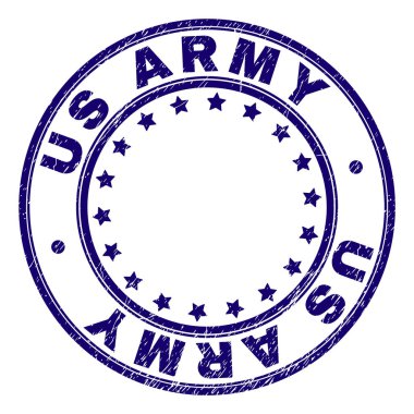 Grunge bize ordu damga mühür yuvarlak dokulu