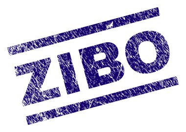 Dokulu Zibo damga mühür çizik