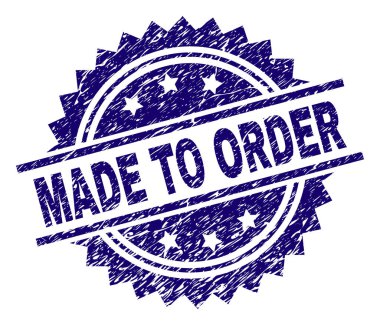 Damga mühür sipariş etmek için yapılan dokulu çizik