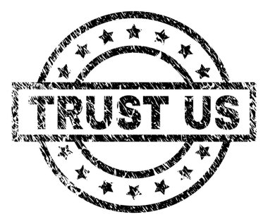 Güven bize mühür damgası grunge dokulu