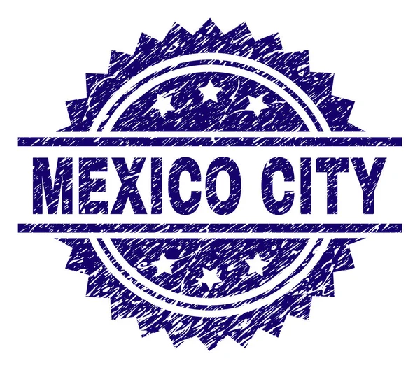 Sello de sello texturizado de la ciudad de MÉXICO — Vector de stock