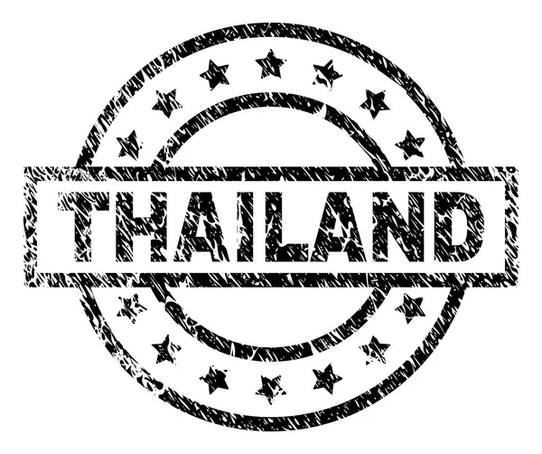 Sello de sello de TAILANDIA texturizado rayado — Vector de stock